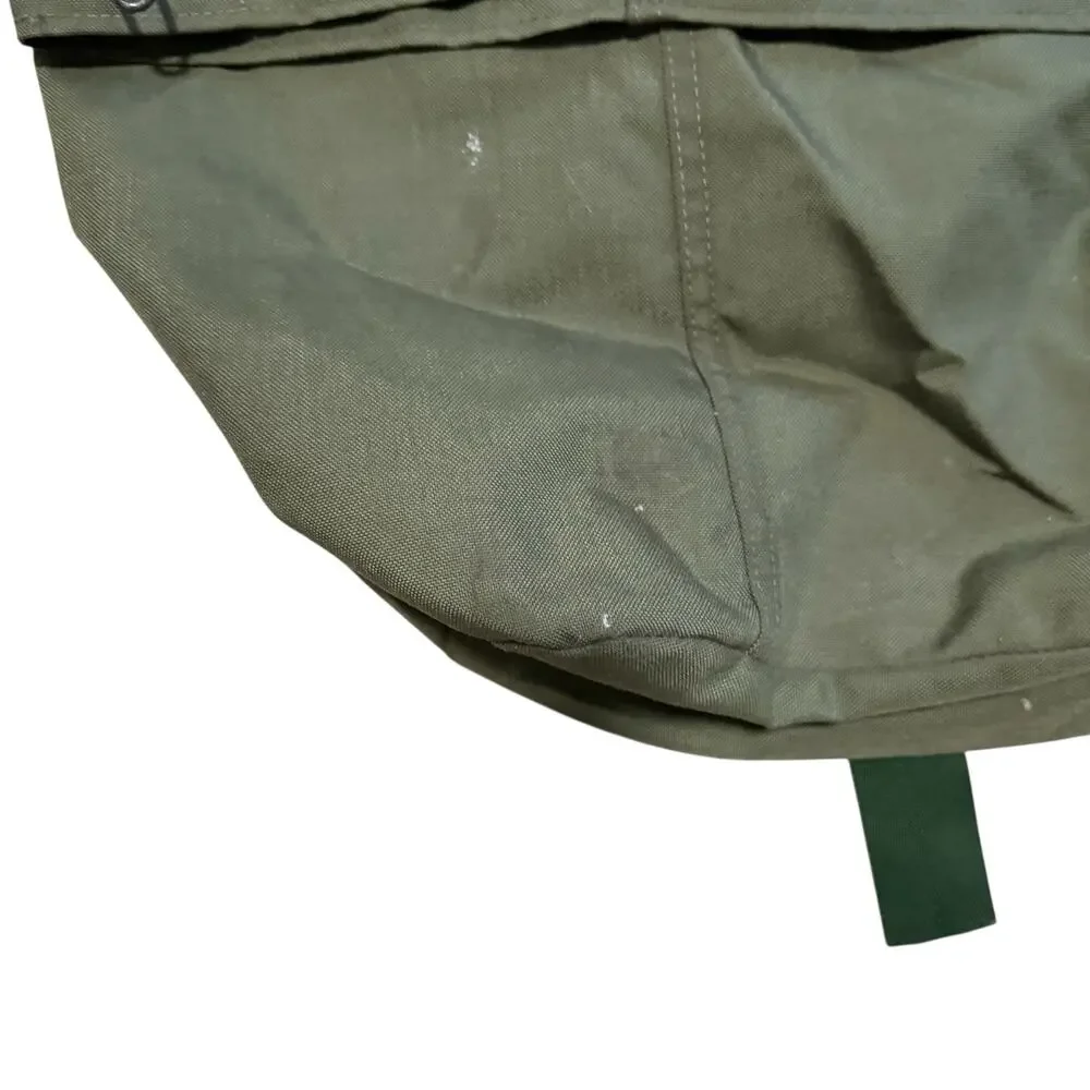 Vintage Military Top Load Duffle Bag Rut Sack Heavy Duty Nylon Canvas Green